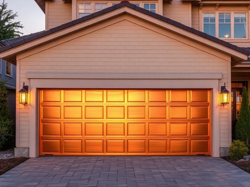 Beautiful contemporary garage door installation by Wallace Garage Doors in Wallace